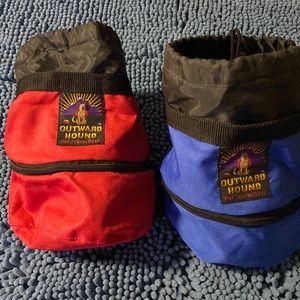 2 Outward Hound Travel food and water bags
